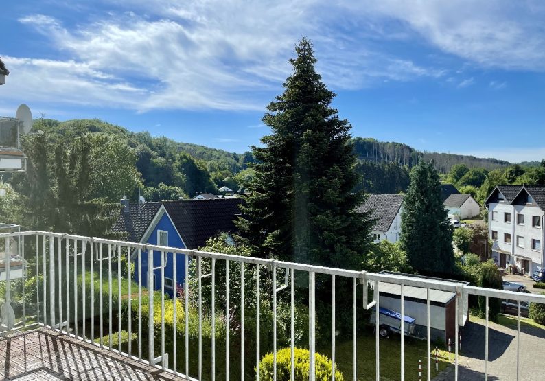 Sommerausblick Balkon