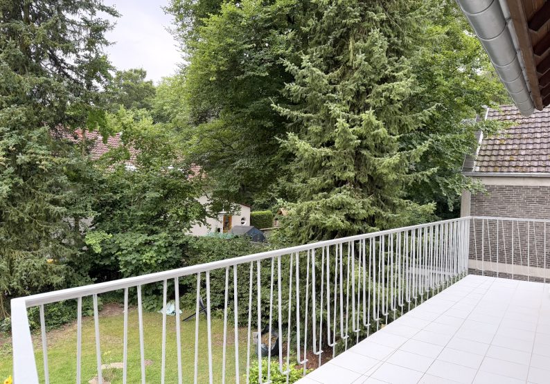 Balkonblick ins Grüne